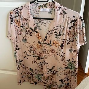 Lacausa size M shirt 100% viscose